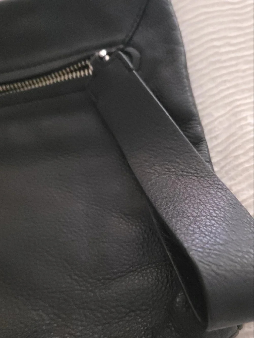 Marc by Marc Jacobs Black Leather Messenger Clutch with Front Zip